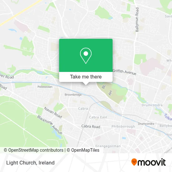 Light Church map