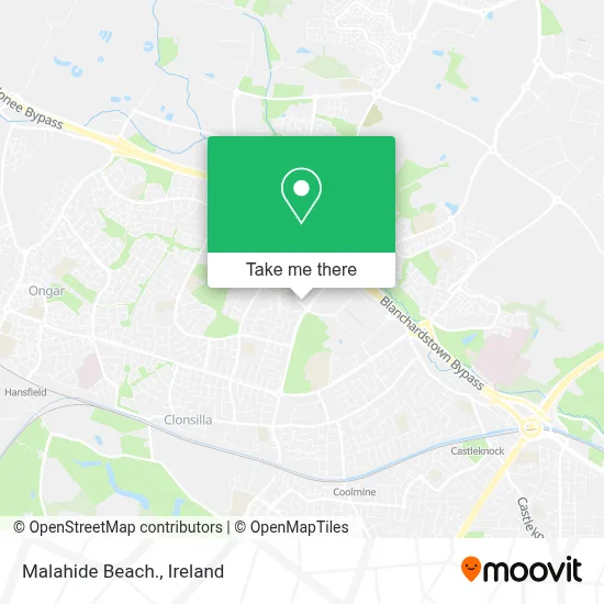 Malahide Beach. map