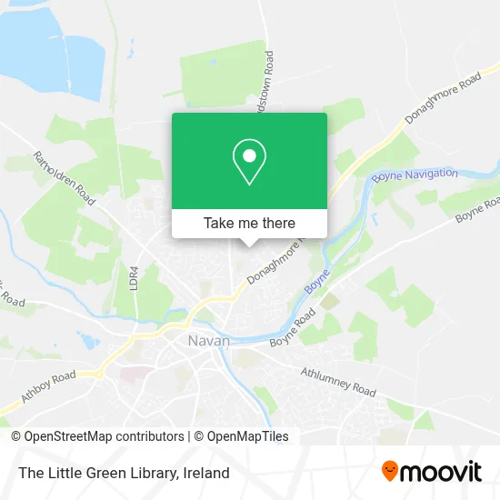 The Little Green Library map