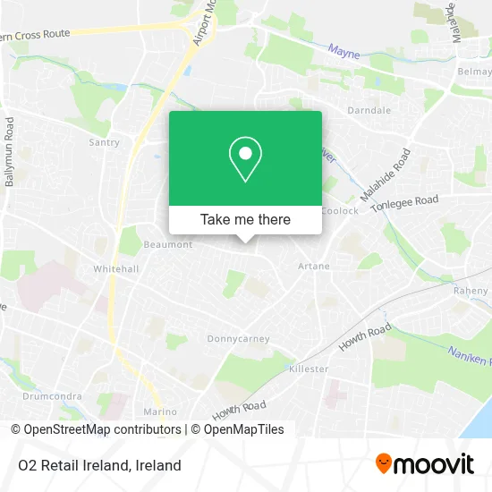 O2 Retail Ireland map