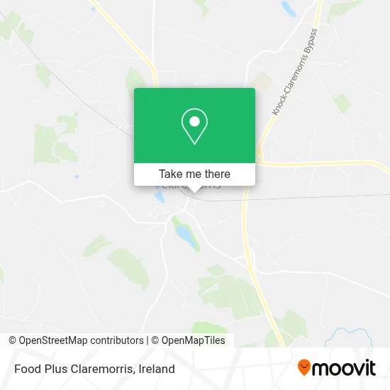 Food Plus Claremorris map