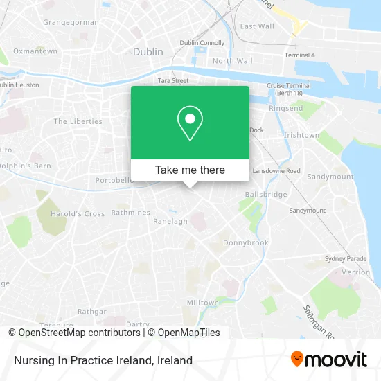 Nursing In Practice Ireland map