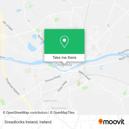 Dreadlocks Ireland map