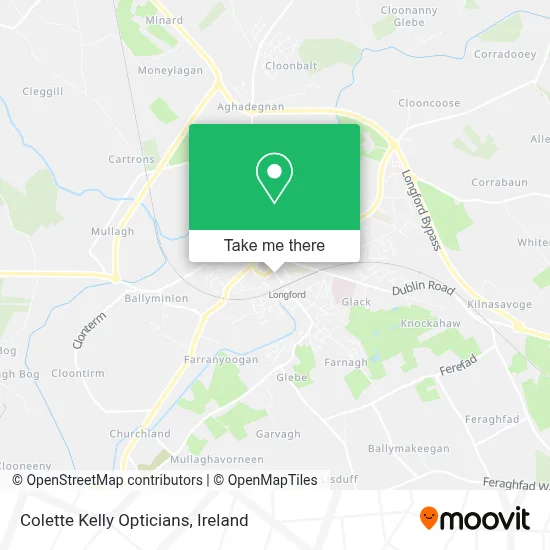 Colette Kelly Opticians map