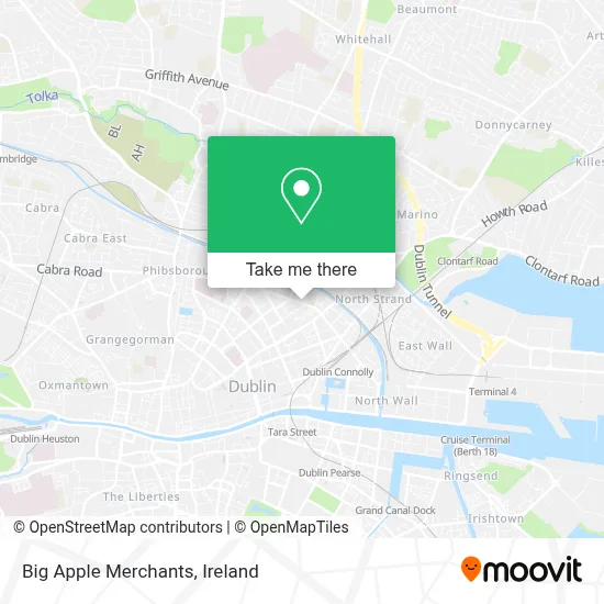 Big Apple Merchants map