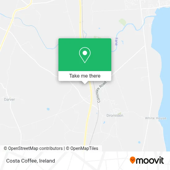 Costa Coffee map