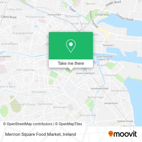 Merrion Square Food Market map