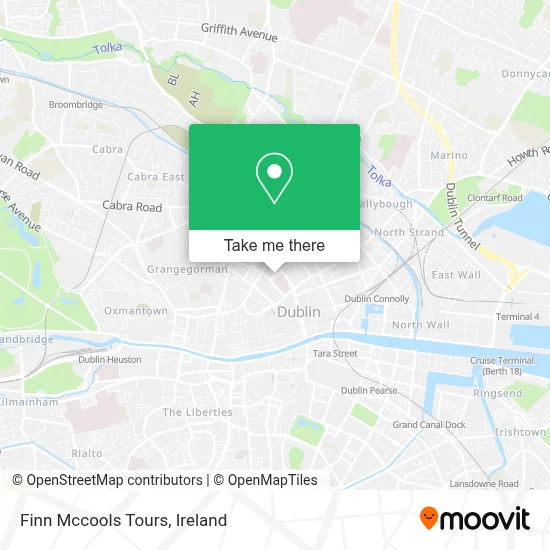 Finn Mccools Tours map