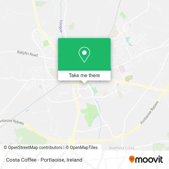 Costa Coffee - Portlaoise map