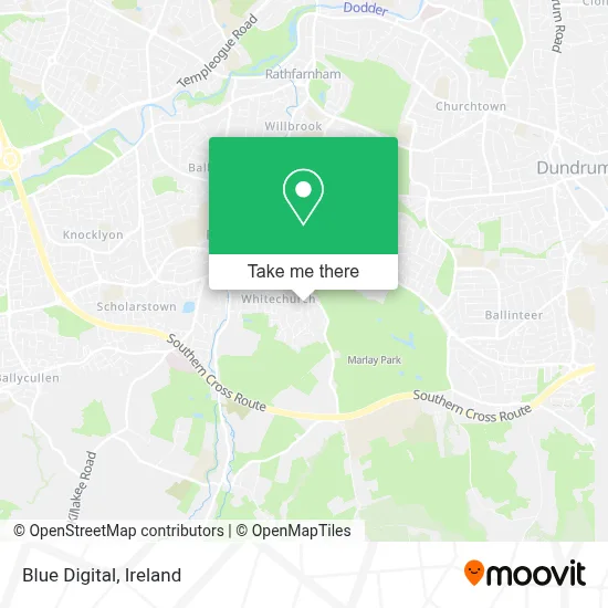 Blue Digital map