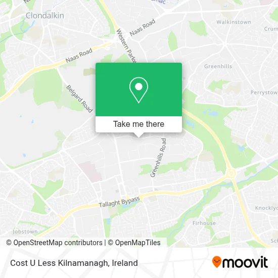 Cost U Less Kilnamanagh map