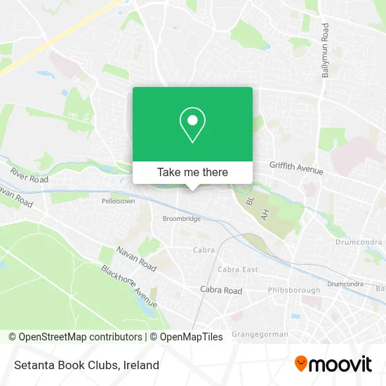 Setanta Book Clubs map