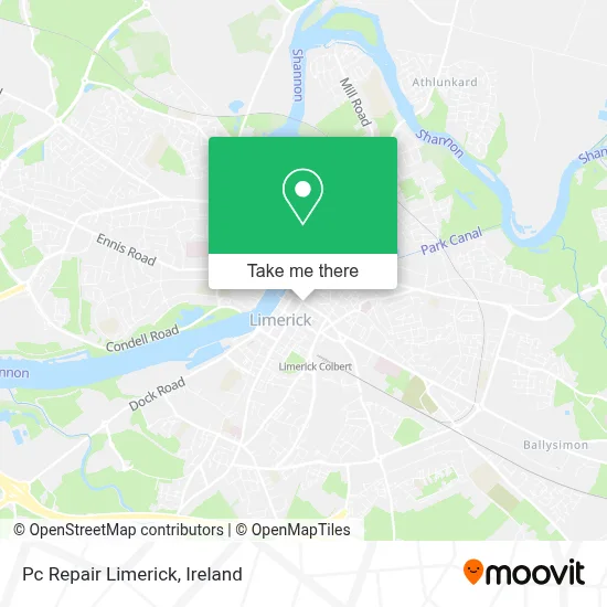 Pc Repair Limerick map