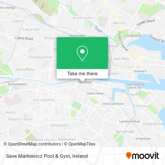 Save Markievicz Pool & Gym map