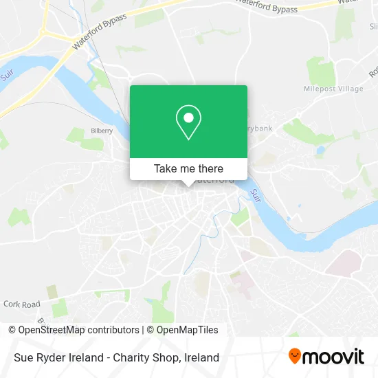 Sue Ryder Ireland - Charity Shop map