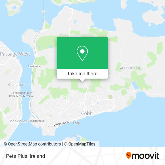 Pets Plus map