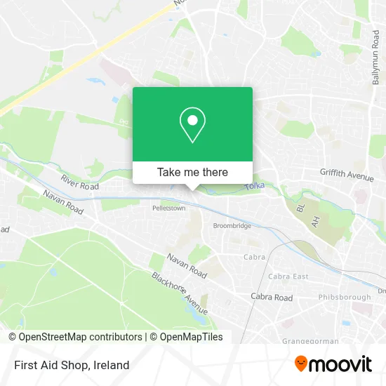 First Aid Shop map