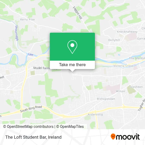 The Loft Student Bar map