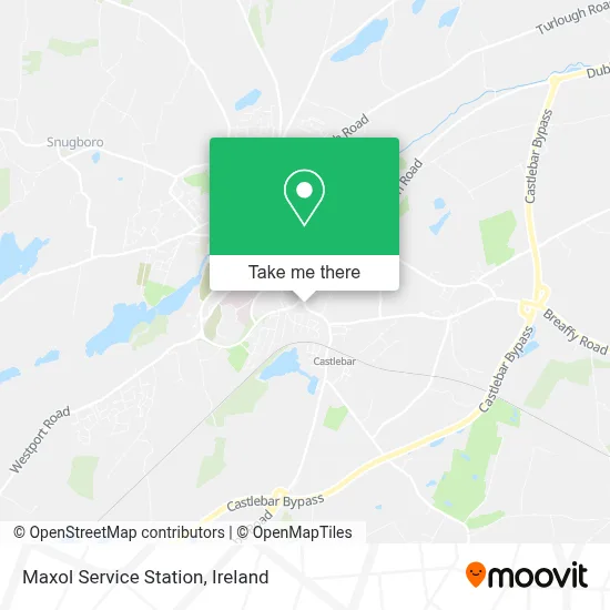 Maxol Service Station map