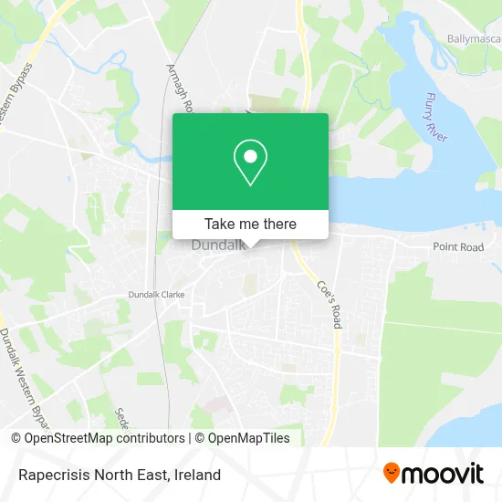 Rapecrisis North East map