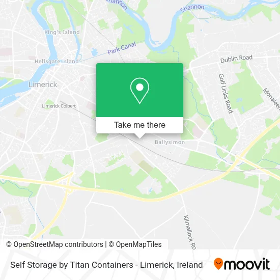 Self Storage by Titan Containers - Limerick map