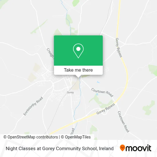 Night Classes at Gorey Community School map