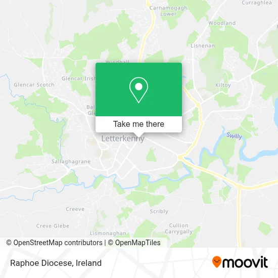 Raphoe Diocese map