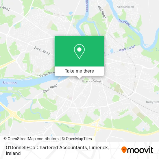 O'Donnell+Co Chartered Accountants, Limerick map