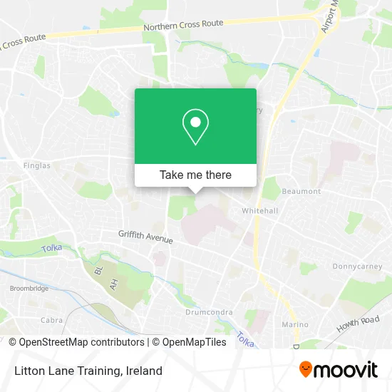 Litton Lane Training map