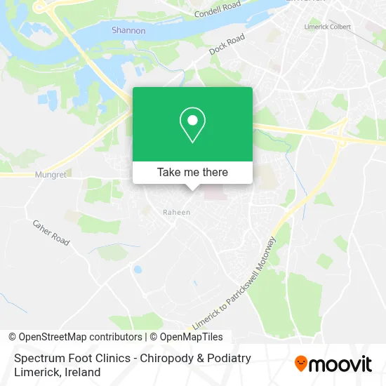 Spectrum Foot Clinics - Chiropody & Podiatry Limerick map