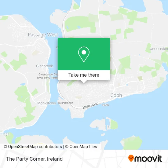 The Party Corner map