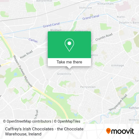 Caffrey's Irish Chocolates - the Chocolate Warehouse map