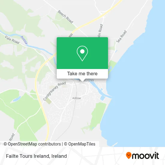 Failte Tours Ireland map
