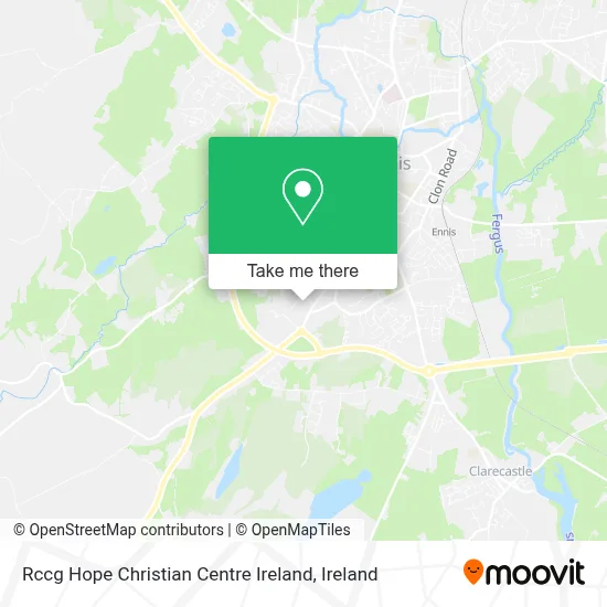 Rccg Hope Christian Centre Ireland map