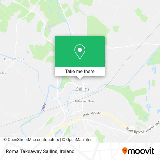 Roma Takeaway Sallins map