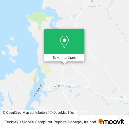 Techie2u Mobile Computer Repairs Donegal map