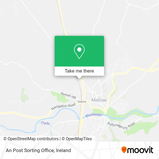 An Post Sorting Office map