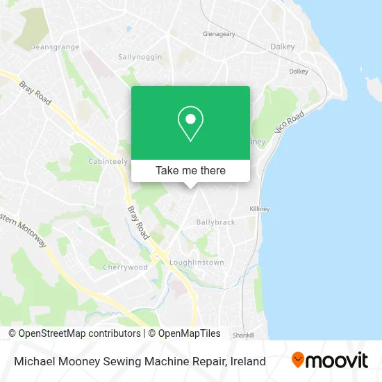 Michael Mooney Sewing Machine Repair map