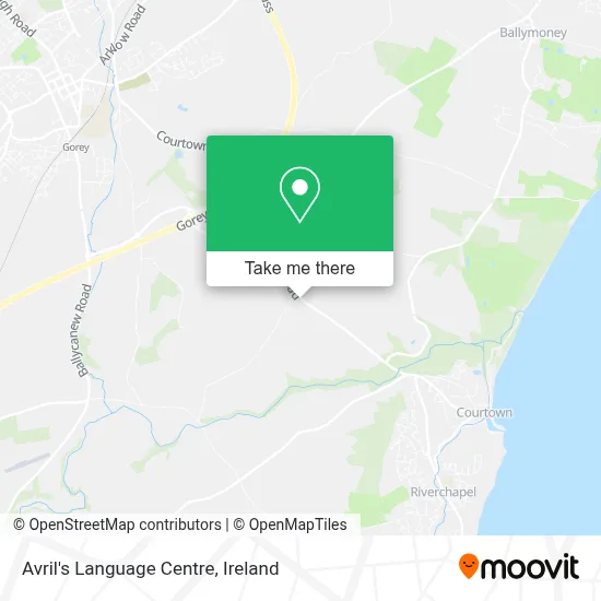 Avril's Language Centre map