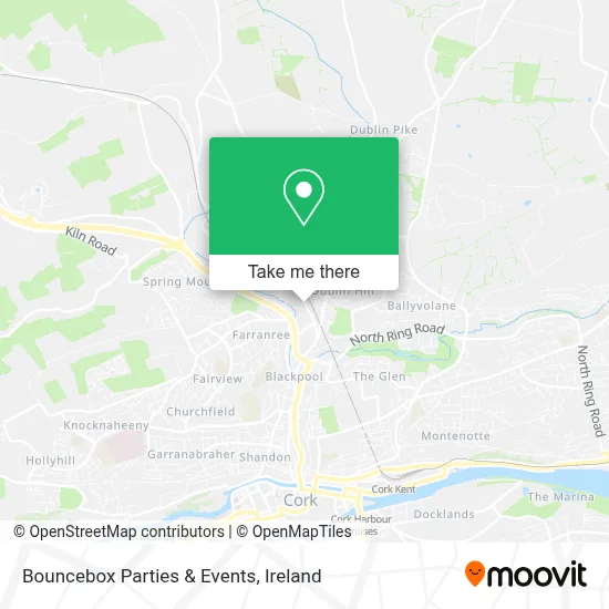 Bouncebox Parties & Events map