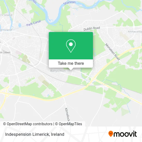 Indespension Limerick map