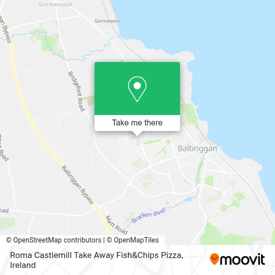 Roma Castlemill Take Away Fish&Chips  Pizza map
