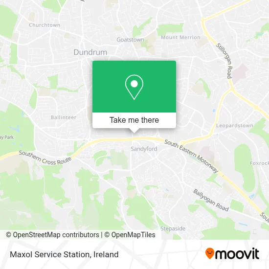 Maxol Service Station map