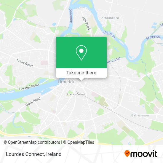Lourdes Connect map