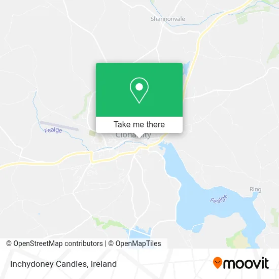 Inchydoney Candles map