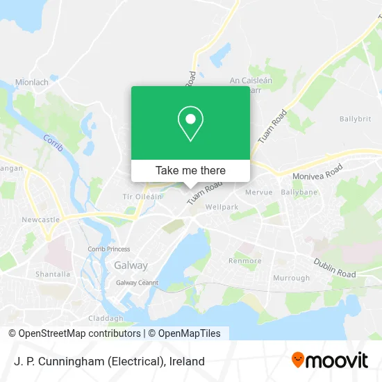 J. P. Cunningham (Electrical) map