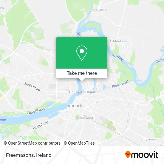 Freemasons map