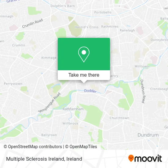 Multiple Sclerosis Ireland map