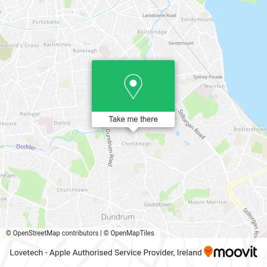 Lovetech - Apple Authorised Service Provider map