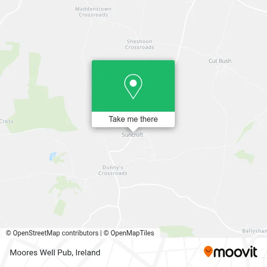 Moores Well Pub map